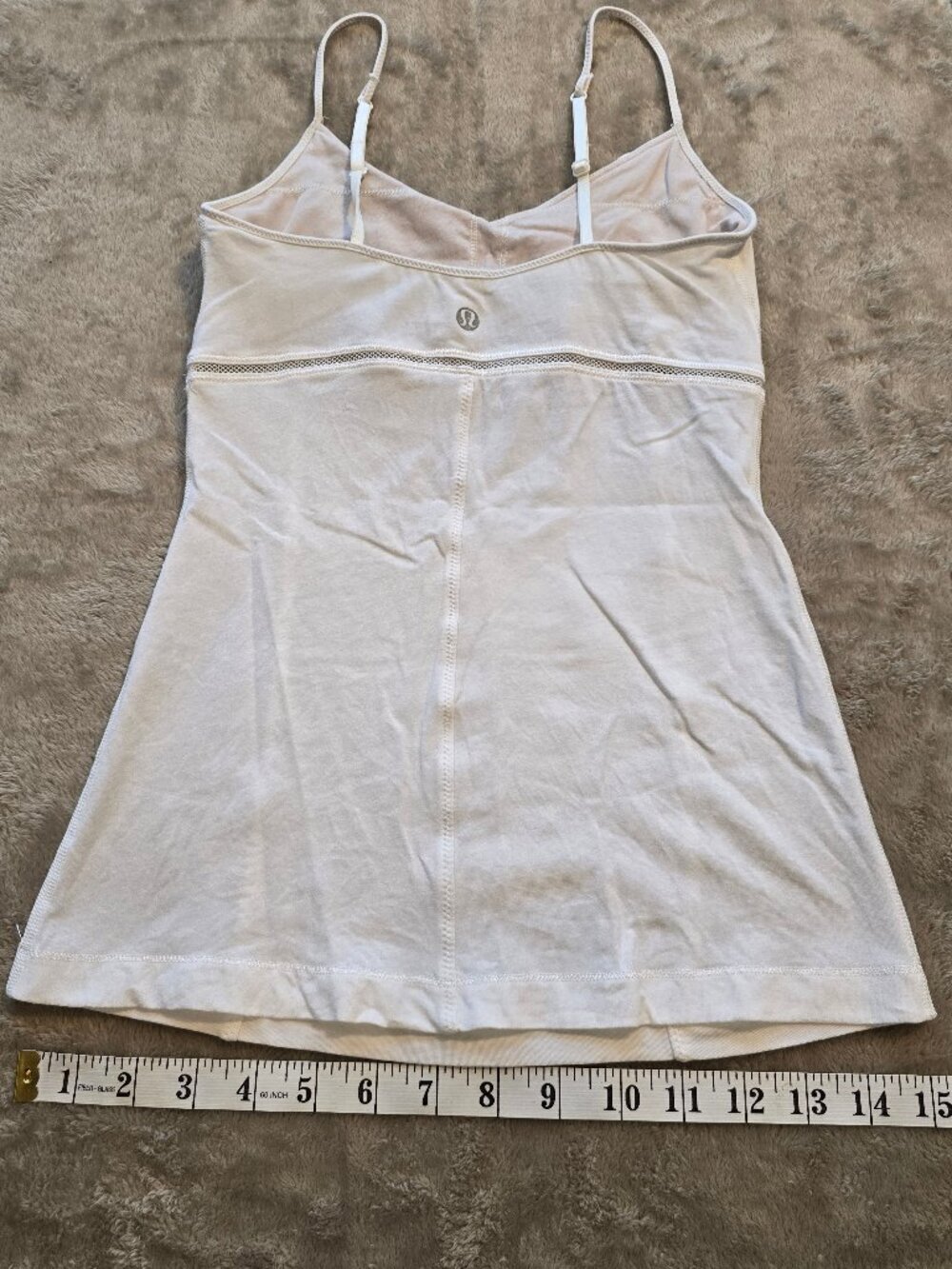 Lululemon white live lightly tank top